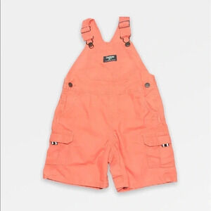 OshKosh Overall Orange Shorts  24M